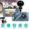 720P Dual Dash Cam Car Camera Recorder Looping Recording Car DVR Driving Vehicle Recorder with Motion Detection Light