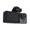 3 Channel Dash Cam Front Inside Rear Vehicle Driving Recorder Car DVR with 32G MMC Card G Sensor Motion Detection Parking Monitor Loop Recording