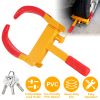 Heavy Duty Wheel Clamp Anti-Theft Adjustable Tire Lock w/3 Keys for Cars Trailer Truck Motorcycles ATV RV Golf Carts