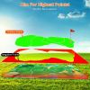 Golf Game Set Golf Game Training Mat Chipping Mat 20Pcs Sticky Golf Balls Indoor Outdoor Golf Practice Mat For Kids Party Family Gathering