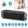 Wireless Speaker HD Stereo Enhanced Bass Hands-free w/ Noise-Cancelling Mic Portable Speaker 800mAh Battery Aux-in USB TF Slot for Party Camping Hikin