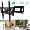 Full Motion TV Wall Mount Swivel Tilt TV Wall Rack Support 37-70” TV Wall Mount Max VESA Up To 600x400mm Holds Up To 99LBS