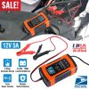 Car Battery Charger 12V 5A LCD Intelligent Auto Motorcycle Boat ATV Recover Pulse Repair