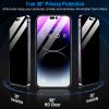 2Pcs Privacy Screen Protectors And 2Pcs Camera Lens Tempered Glass Screen Film Full Coverage Screen Protector Fit for IOS Phone 14/14Plus/14Pro/14Pro