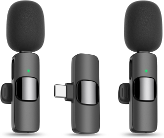 Wireless Lavalier Microphone, Type - C IPhone 15, 16, Rechargeable Wireless Microphone For Video Recording, Game Live Streaming, Interview, Vlog (Option: Android)