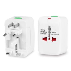 Universal Travel Adapter AC Power Plug Adapter US UK EU AUST Worldwide Socket For Phones Tablet Cameras (Option: ToolTravelAdapter White)