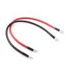 2Pcs 2 AWG Gauge Copper Battery Cables Car Inverter Copper Wire Cable with 3/8In Lugs for Motorcycle Automotive RV Solar ATV