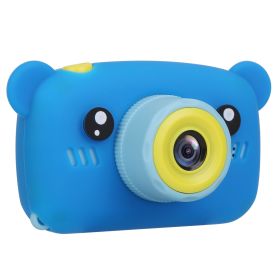 Kids Digital Camera Child Video Camera Children Camcorder Christmas Toy Birthday Gifts with 2.0in Screen 4X Digital Zoom 5 Games 32G MMC Card for 3-10 (Option: KidCamera Blue)